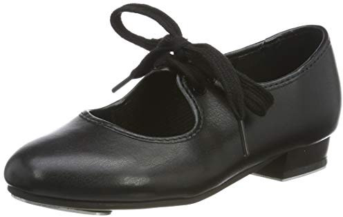 Roch Valley Low Heel PU Tap Shoes C12 Black