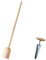Krautstampfer 60 cm, Sauerkrautstampfer + Edelstahl Krautbohrer 23 cm