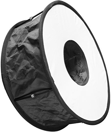 Walimex Pro Softbox RoundLight faltbar Softbox für Aufsteckblitze 46cm