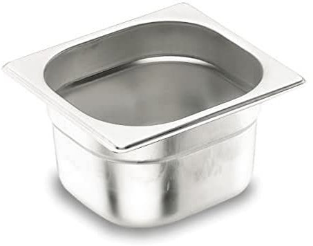Lacor - 66665 - Cubeta Gn 1/6 176x162x65 Inox 18/10