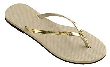 Havaianas - You Metallic, Sandali Comodi, Eleganti E Versatili, Cinturini Sottili Con Finitura Metallizzata, Tacco Piccolo, Donna