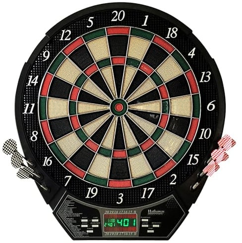 Hathaway Magnum Electronic Soft Tip Dartboard, Black/Multi
