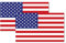 Magnet Me Up Magnet-Aufkleber mit amerikanischer Flagge, 7,6 x 12,7 cm, 2 Stück, rot, weiß und blau, robuster Automobil-Magnet für Auto, LKW, SUV, Briefkästen oder jede andere magnetische Oberfläche,