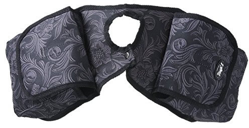 Tough 1 Nylon Horn Bag in Prints, Tooled Leather Black