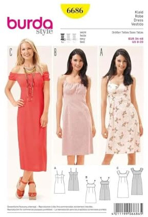 burdastyle Sewing Pattern B6686 Misses' Dress