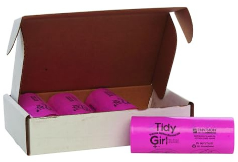 Stout by Envision TGUF TidyGirl Feminine Disposal Bag Refills, Antimicrobial additive, Odor control, 30% recycled content, Made in America