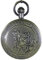 OGLE wasserdichte Klassische Bronze Pferd Schwarze Tourbillon Phasen Mond Männer Studenten Analog Kette Fob Selbstaufziehende Mechanische Taschenuhr (Bronzeschwarz)