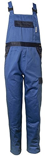 Planam 1221114 Tristep Latzhose, Kornblau/Marine, Größe 114