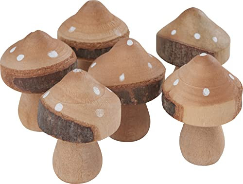 VBS 6 Deko-Pilze Fliegenpilze Gartendeko Herbstdeko Pilz Punkte