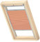 VELUX Original Wabenplissee, PK06, Apricot, mit Grauer Führungsschiene