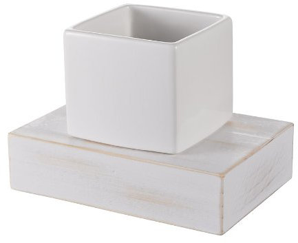 Haceka 1127077 - Portavasos para baño, Color Acero