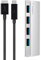 Belkin 4-Port USB 3.0 Hub USB-C auf USB-A (inkl. USB-C/3.1-Micro-B-Kabel, geeignet für MacBooks und Notebooks mit USB-C Anschluss), silber