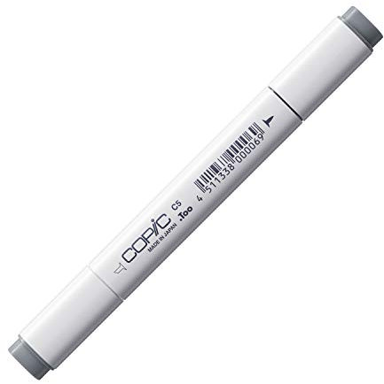 COPIC Classic Marker Typ C - 5, cool gray No. 5, professioneller Layoutmarker, mit einer breiten und einer feinen Spitze