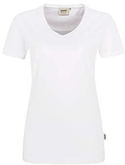 HAKRO Damen Damen V-Shirt Mikralinar® T-Shirt