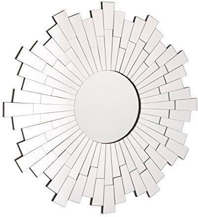 Premier Housewares Glass Flared Circle Wall Mirror
