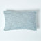 HOMESCAPES Grey Silver 12 x 20 Inch Nirvana Pure Slub Cotton Cushion Cover Coordinating with Matching Throws and Bedspreads