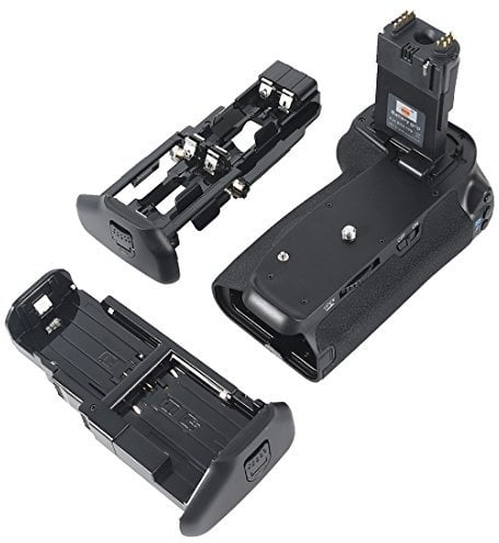 DSTE® Pro BG-E14 Vertical Battery Grip for Canon EOS 70D SLR Digital Camera as LP-E6