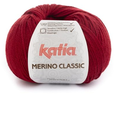 Katia Merino Classic - Farbe: Granate (22) - 100 g/ca. 240 m Wolle