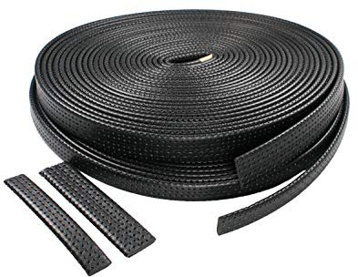 LENNIE Polstermaterial Gurt, Schwarz mit Profil, ca. 5 mm dick, Breite: 20 mm, Meterware