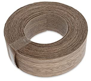 Walnuss Holz Furnier Einfassung/Furnier Rand Streifenbildung Tape (30 mm Breite x 7,5 m länge) – Superior Grade serienmäßig DIY zum Aufbügeln (Hotmelt) PE & geschliffen Furnier Einfassung Rollen