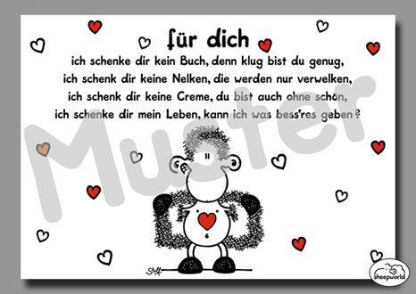 13 - Liebeskarte - Was schenk ich nur? - Postkarte von Sheepworld