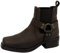 Stivaletti da cowboy/Biker Terminator in vera pelle da uomo, Marrone, 42 1/3 EU