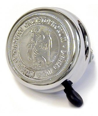 Classic Cycle Trillerglocke St. Christophorus verchromt