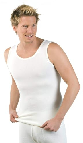 Medima Herren Hemd ohne Arm - Angora - Baumwolle