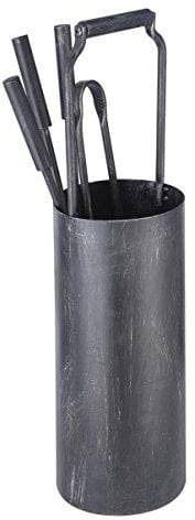 HOMEGARDEN Set Camino in Ferro Verniciato Anticato Altezza 58 cm