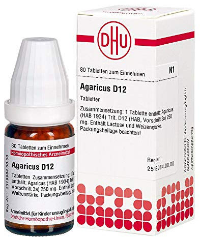 DHU Agaricus D12 Tabletten, 80 St. Tabletten