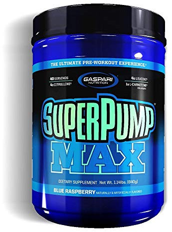 Gaspari Nutrition SuperPump MAX, Blue Raspberry - 640g