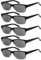 eyekepper 5 Paires Lunettes de Lecture pour Femmes Hommes Monture Plastique Charnières à Ressort, Verres Gris 3.00