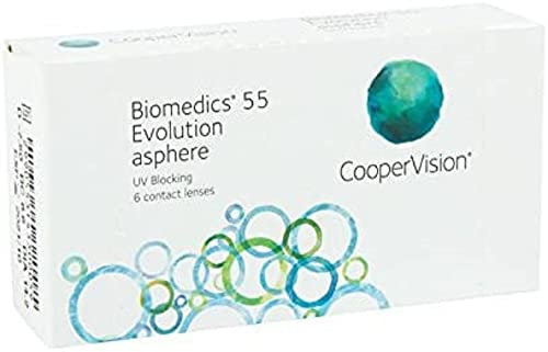 BIOMEDICS EVOLUTION Biomedics 55 Evolution Monatslinsen weich, 6 Stück / BC 8.6 mm / DIA 14.2 / -2,00 Dioptrien