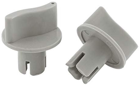 Sourcingmap 2 Pcs 6mm Hole Dia Plstic Electric Fan Speed Control Turning Knob Gray