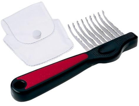 Ferplast Peigne coupe-nœuds pour chiens, élimine les nœuds et les nœuds, idéal pour les poils mi-longs, lames en acier avec étui