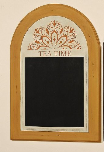 KUHEIGA Wandtafel/Kreidetafel Tea Time, hell Memotafel Küche