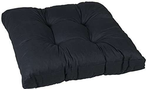 Beo® Lounge-Kissen 60x60 cm anthrazit | Waschbar | Made in EU | Öko-Tex Standard | Atmungsaktiv & UV-beständig | Sitzkissen Outdoor & Gartenstuhlauflagen für Loungemöbel