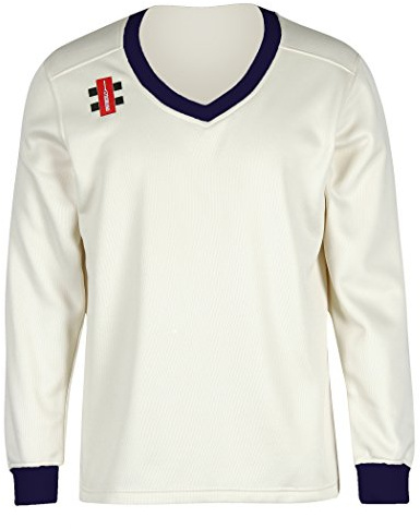 GRAY NICOLLS Velocity Men's Sweater, Ivory/Navy, S