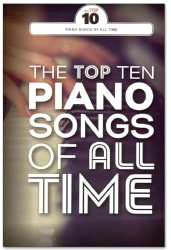 The Top Ten Piano Songs Of All Time - Songbook für Klavier, Gesang und Gitarre - Elton John, David Bowie, Adele uvm Piano-based pop songs mit bunter herzförmiger Notenklammer