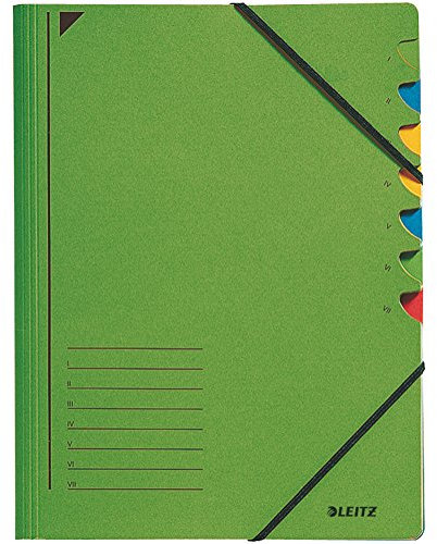 Leitz Ordnungsmappe 3907-55 7Fächer grün