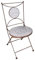 Esschert Design Aged Ceramic Stuhl, weiß/blau, 42x54.2x88.5 cm, AC90