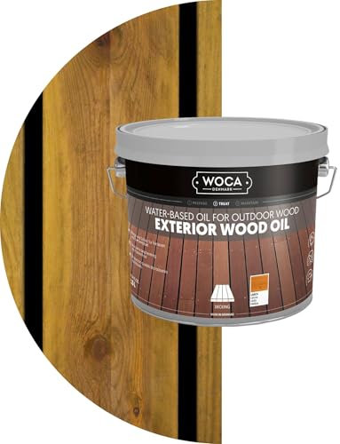 WOCA Denmark Exterior Wood Oil Lärche 2,5 L - Terrassenöl für Terrassen, Zäune und Möbel im Außenbereich