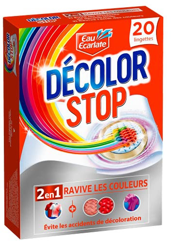 Décolor Stop Sublim'Couleurs Reinigungstücher gegen Verfärbung und Erfrischung, 20 Stück
