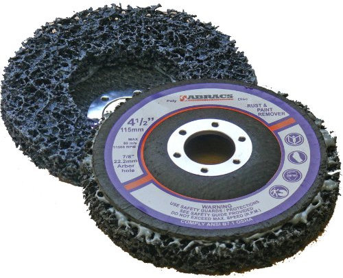 ABRACS 115 x 22mm Nylon Poly Disc (5 Pieces) for Angle Grinder