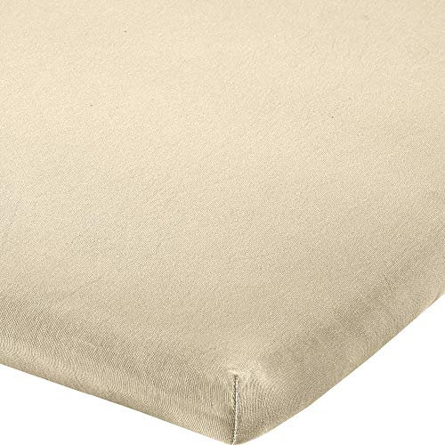 Erwin Müller Topper-Spannbettlaken Freising Elasthan-Jersey-Stretch - Natur Größe 140x200 cm - 160x220 cm - dehnbar, antipilling, bügelfrei, Rundumgummi