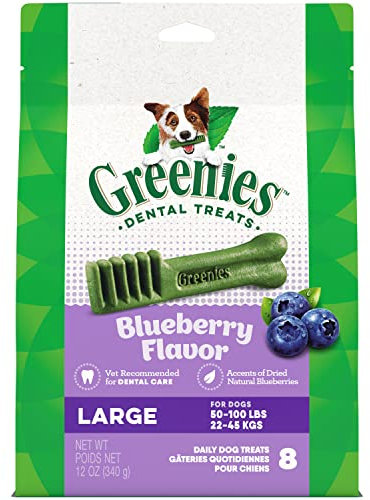 Greenies Platzen Blueberry lecker Große Leckereien für Hunde – 12 Oz