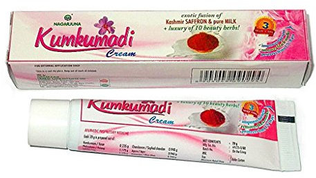 Kumkumadi Cream - Kashmir Saffron and Pure Milk + Luxury of 10 Beauty Herbs by NAGARJUNA