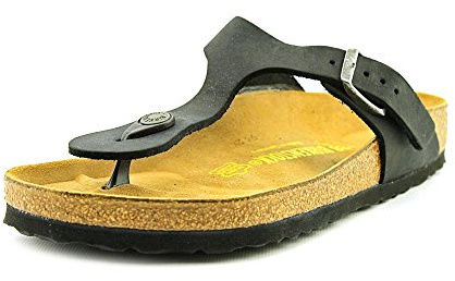 Birkenstock – Gizeh, Unisex Sandals, Black (Black Oiled), 5 UK (38 EU)