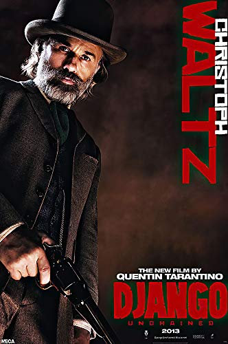 Django Unchained Christoph Waltz Poster Dr. King Schultz - Exklusiv Plakat // 61 x 91,5 cm