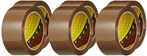 Scotch 309EF Verpackungsklebeband, 66 m x 50 mm, 6 Rollen, braun